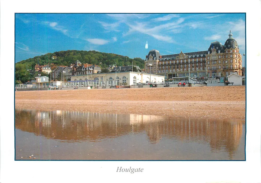 Houlgate — plaża i kasyno — wydawnictwo Alain Baudry - Awers
