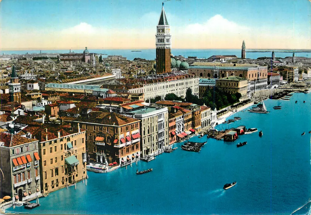 Venise — Panorama de la Salute — éditeur Stahlecker-Capella-Nizza - Recto