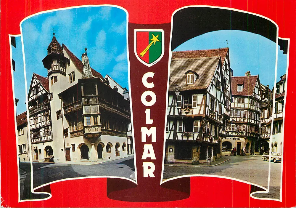 Colmar — Vista das casas com colmios — editor S.A.D. Europe - Frente