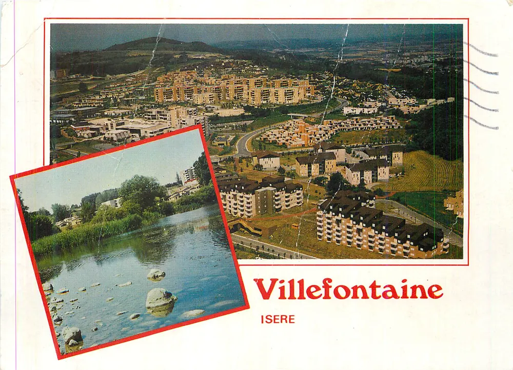 Villefontaine — vue aérienne et plan d'eau — Éditions & Impressions COMBIDIER - Vorderseite