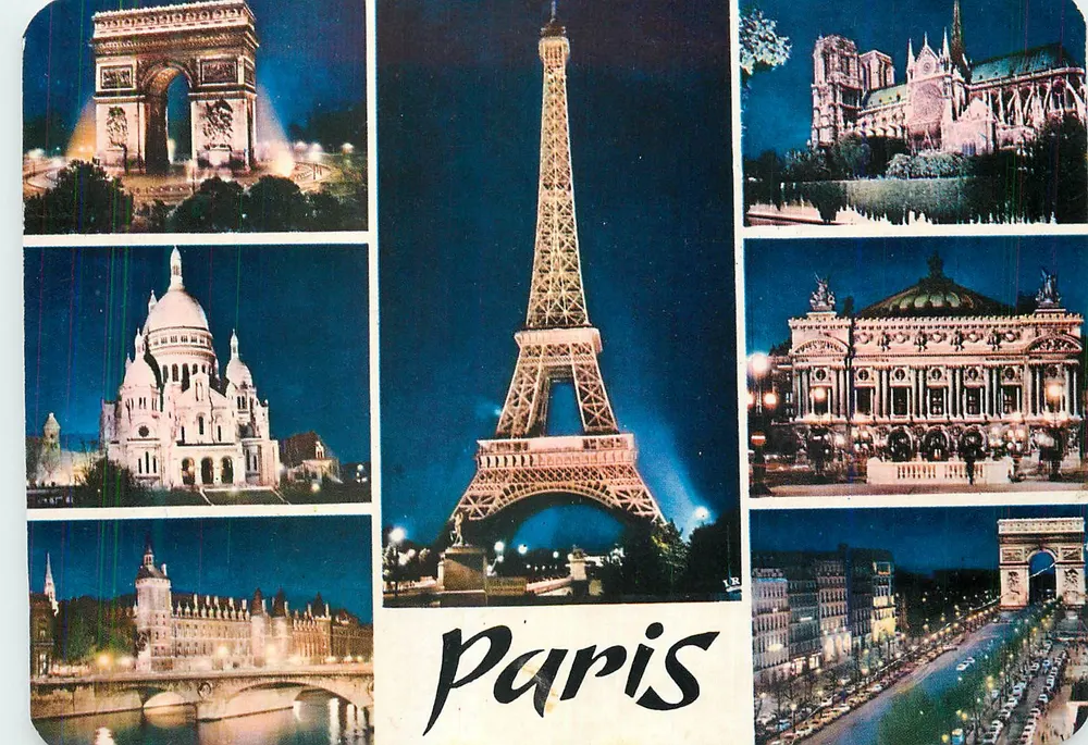 Paris — Locais emblemáticos — Edições Chantal, 670 - Paris - Frente