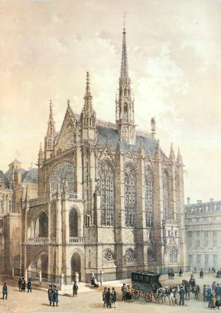 A Santa Capela — Paris do tempo passado — Éditions Chantal, Paris - Frente
