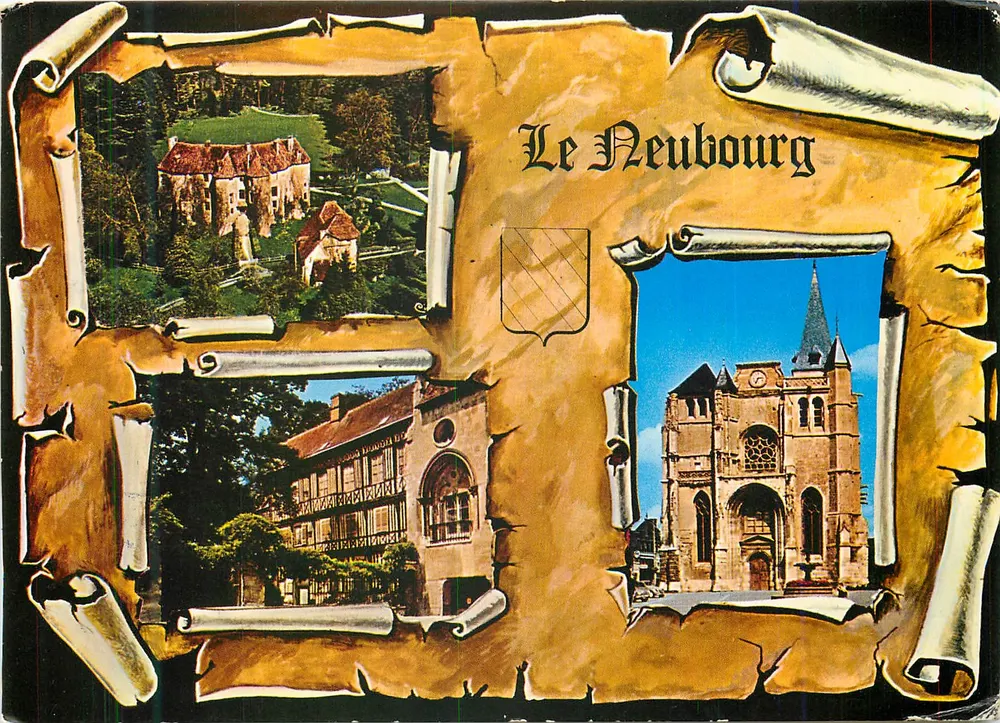 Le Neubourg — Schloss Harcourt, Kirche Saint-Paul, Altes Schloss — Verlag Combier - Vorderseite