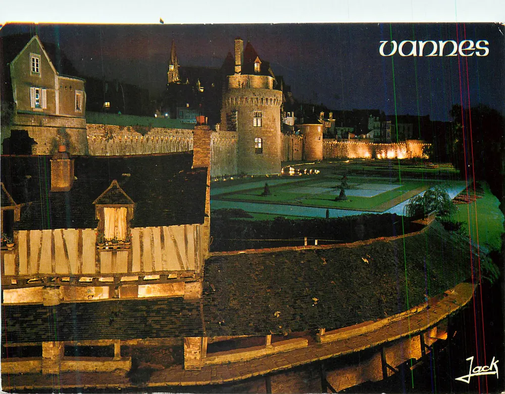 Vannes — Castelo e jardins iluminados — Éditions d'Art 'JACK' - Frente