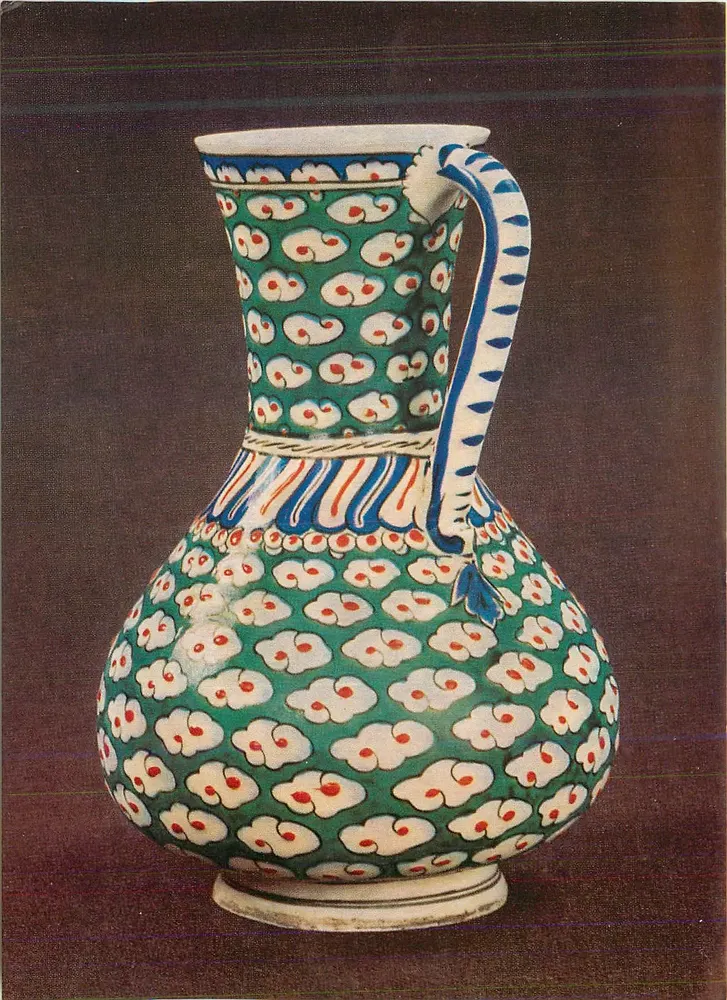तुर्की जूग — इस्निक, लगभग 1570-80 — विक्टोरिया एंड अल्बर्ट म्यूजियम, सी 188 - आगे