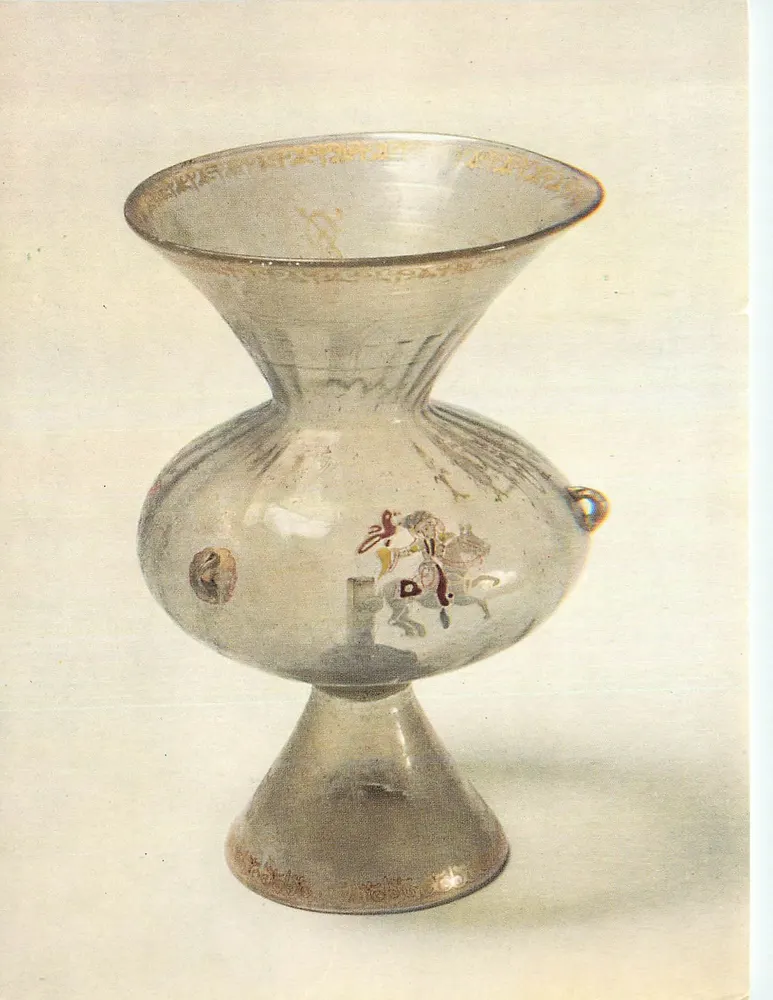 Vase en verre avec décor émaillé — Victoria and Albert Museum — n° C.180 - Recto