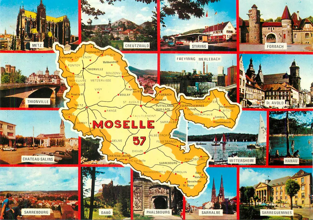 Departamento da Moselle — 57 — Edição 'Europ' VM 396 - Frente