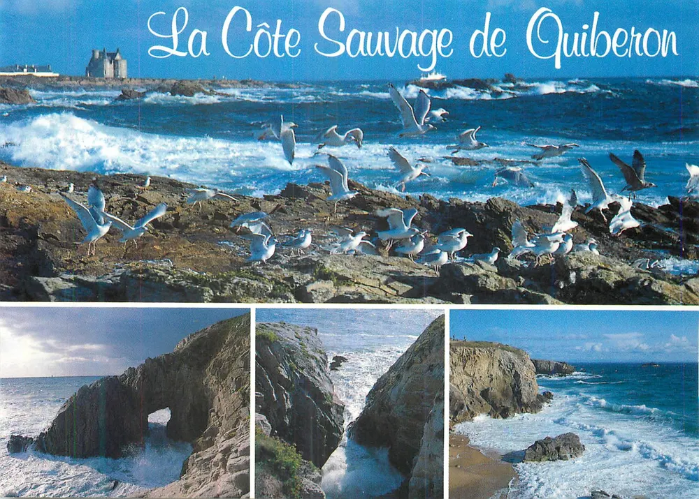 La Côte Sauvage de Quiberon — Éditions d'Art JACK, série N°112 - Recto