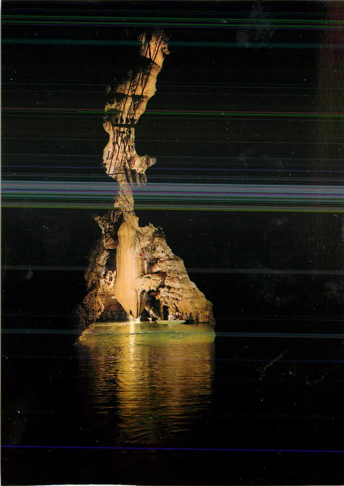 Gouffre de Padirac — Lac de la Pluie, von der flachen Flussseite gesehen — Éditions C. Taillefer - Vorderseite