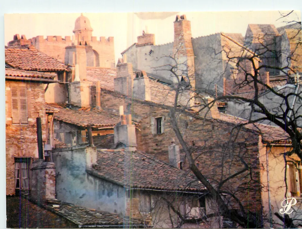 Velho bairro de Toulouse — vista dos telhados e da torre — Prestige Toulouse - Frente
