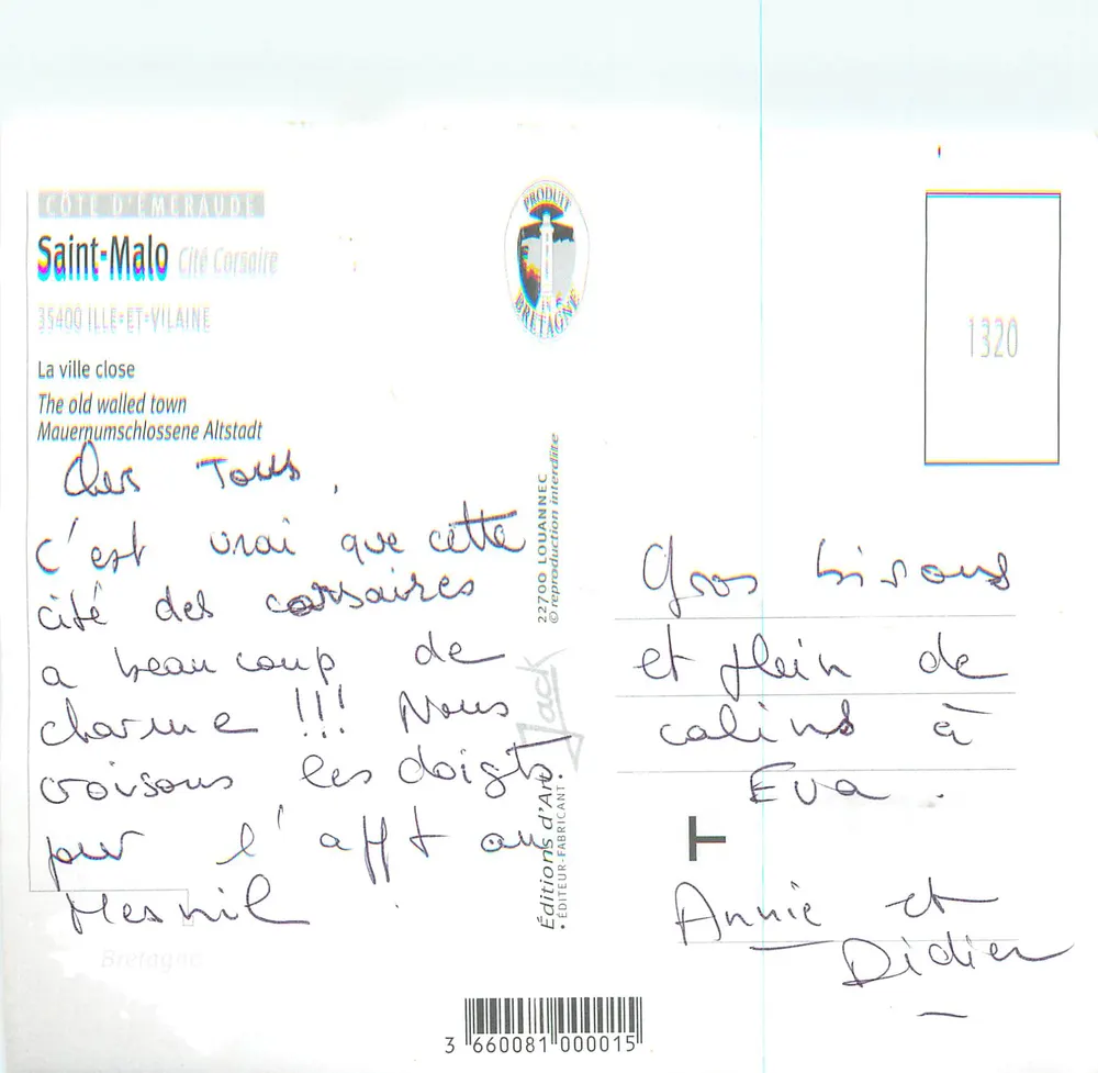 Saint-Malo — Cidade corsária — Edições d'Art Louanne - Verso