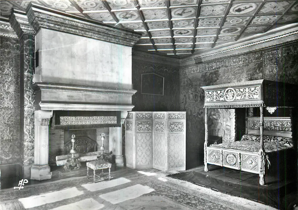 Chambre de Catherine de Médicis — Chenonceaux (Indre-et-Loire) — Editions d'Art AP - Recto