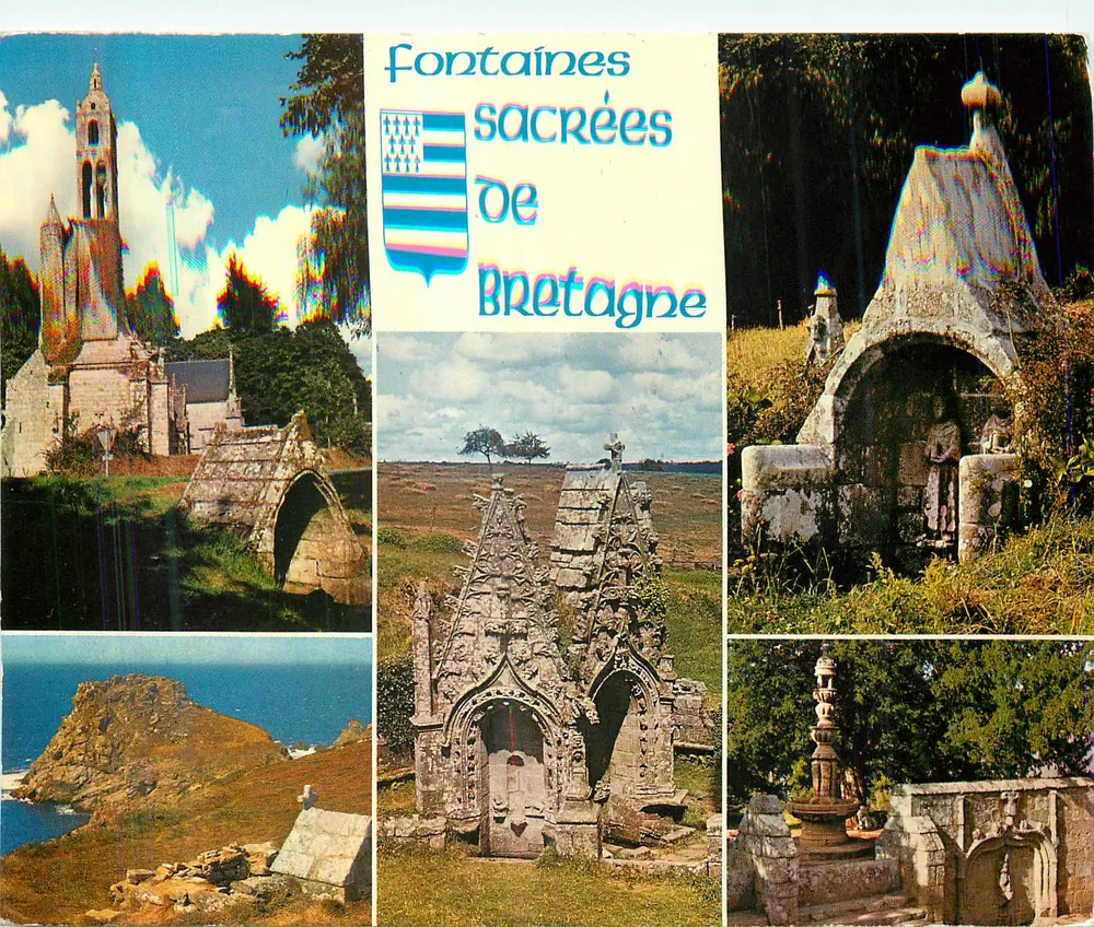 Fontes sagradas da Bretanha — Edições de Arte 'JACK' — n°77008 - Frente