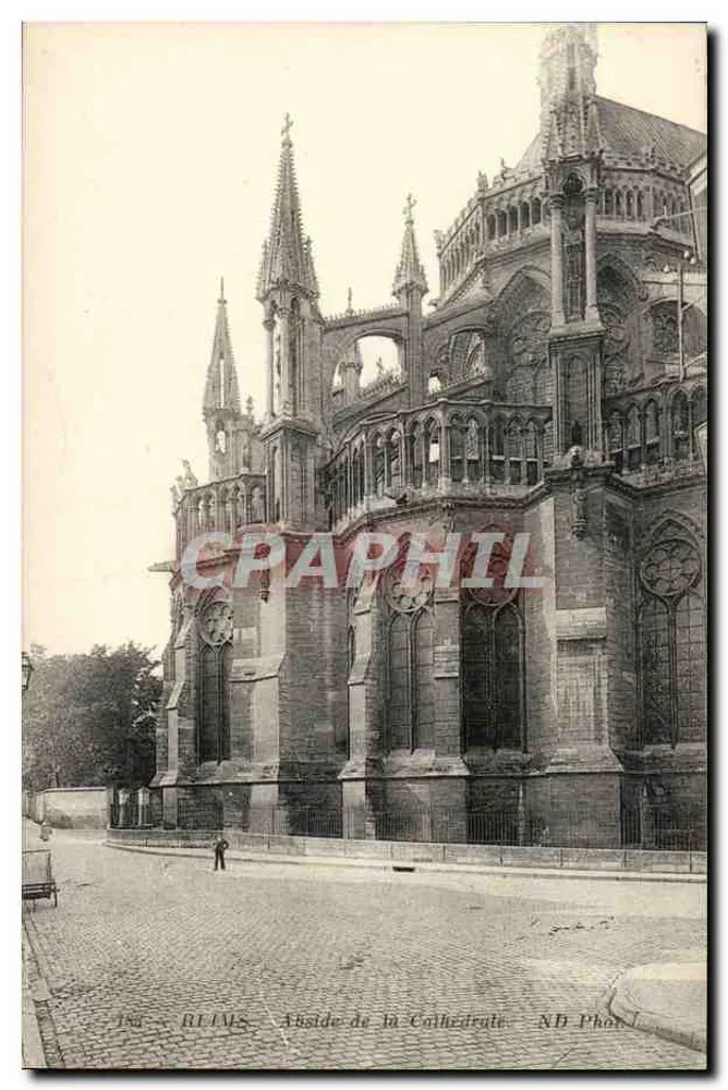 Reims — Abside da Catedral — ND Phot. - Frente
