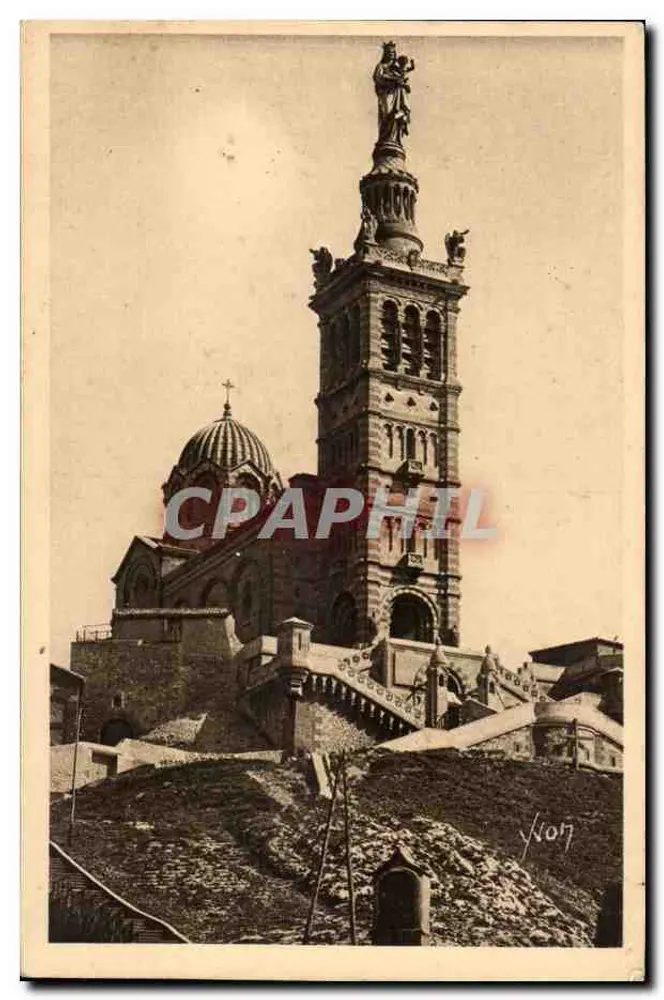 Igreja Nossa Senhora da Guarda — Marselha — Éditions d'Art YVON, n°20 - Frente