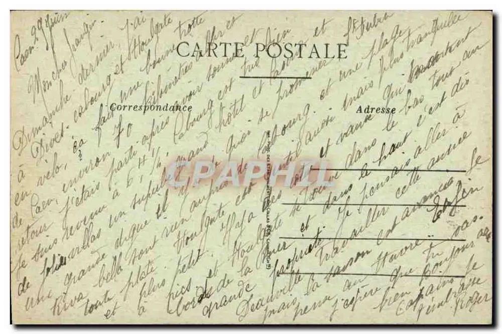 Caen — A Igreja de Nossa Senhora — Editor P. R. (nº20) - Verso