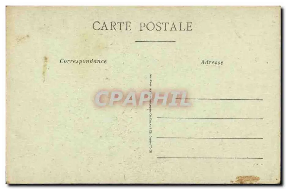 Caen — Campanário do Hotel de la Bourse — Editor não identificado, n° de série 1 - Verso