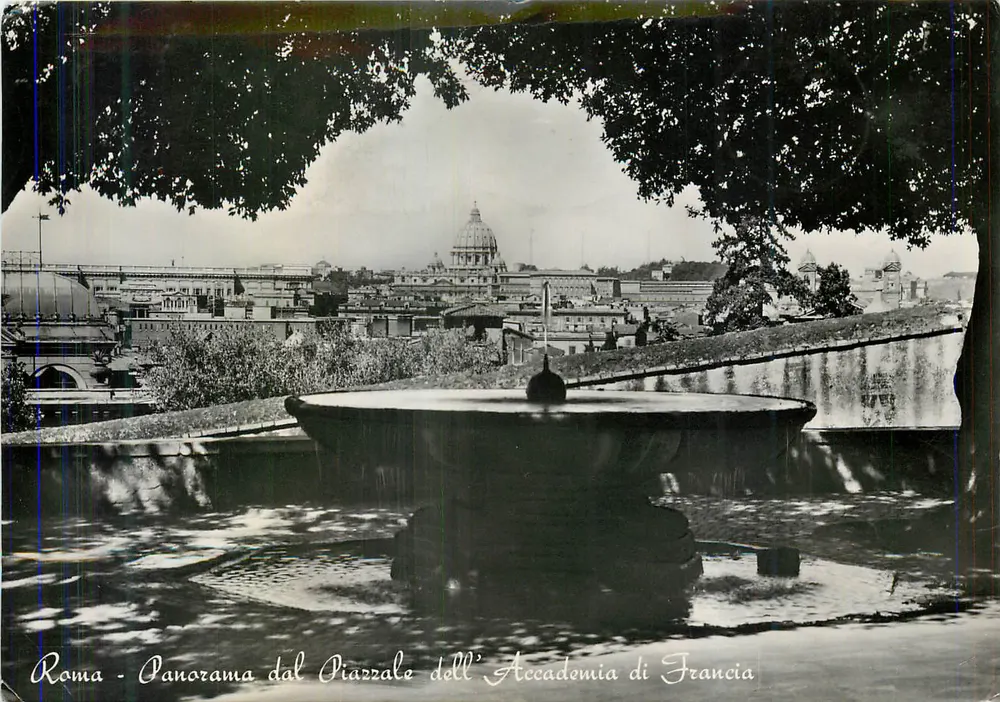Rom - Panorama vom Piazzale dell'Accademia di Francia — Echte Fotografie, Nr. 33 - Vorderseite