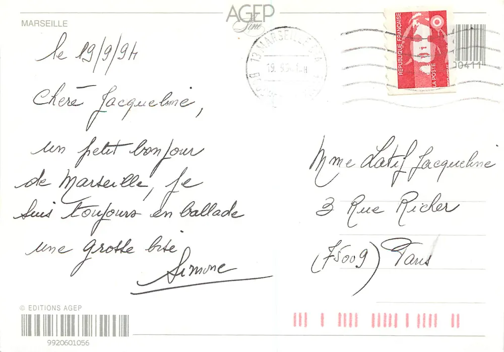 Marseille — Bouches-du-Rhône — A Provência - Verso
