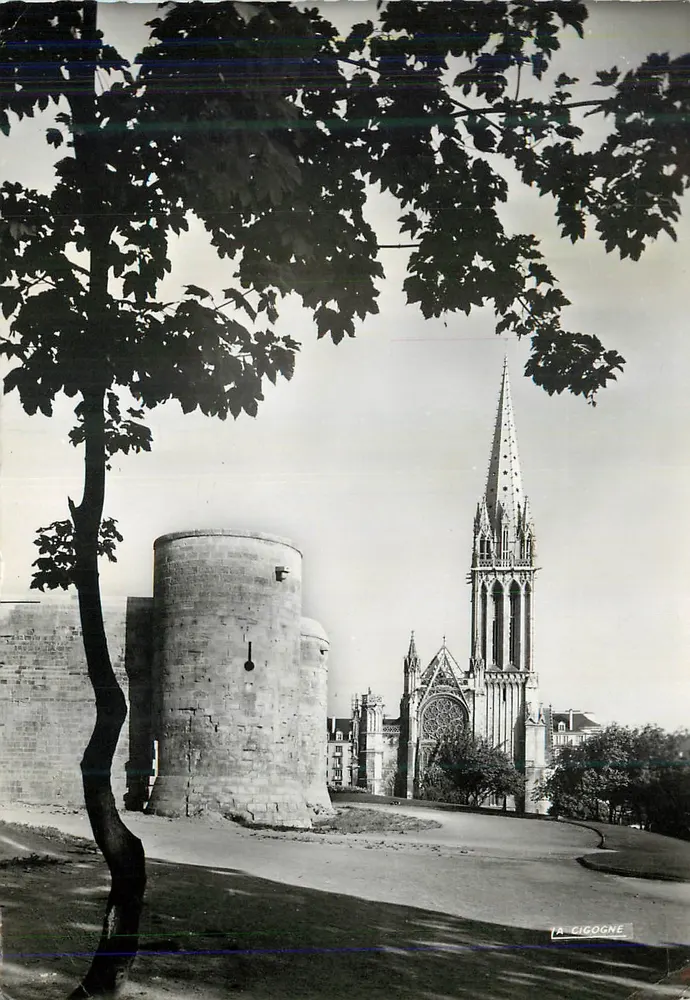 St. Peterskirche und die Mauern — Caen (Calvados) — Verlag 'La Cigogne' - Vorderseite