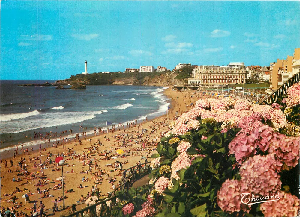 A Grande Praia em Biarritz — editor Thouane, n° 124 - Frente