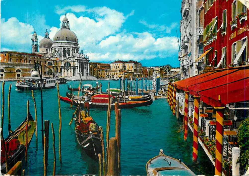 Venedig — Großer Kanal und Kirche der Salute — Kodak Ektachrome - Vorderseite