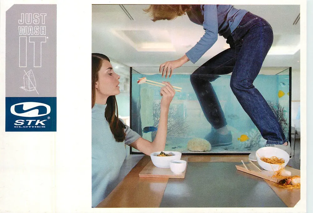 Publicidade para STK Clothes — Limpe-o Simplesmente — editor Cepolett S.A. - Frente
