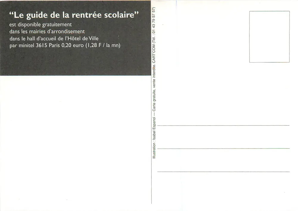 Le guide de la rentrée scolaire — Éducation — Mairie de Paris et Le Monde de l'Éducation - Verso