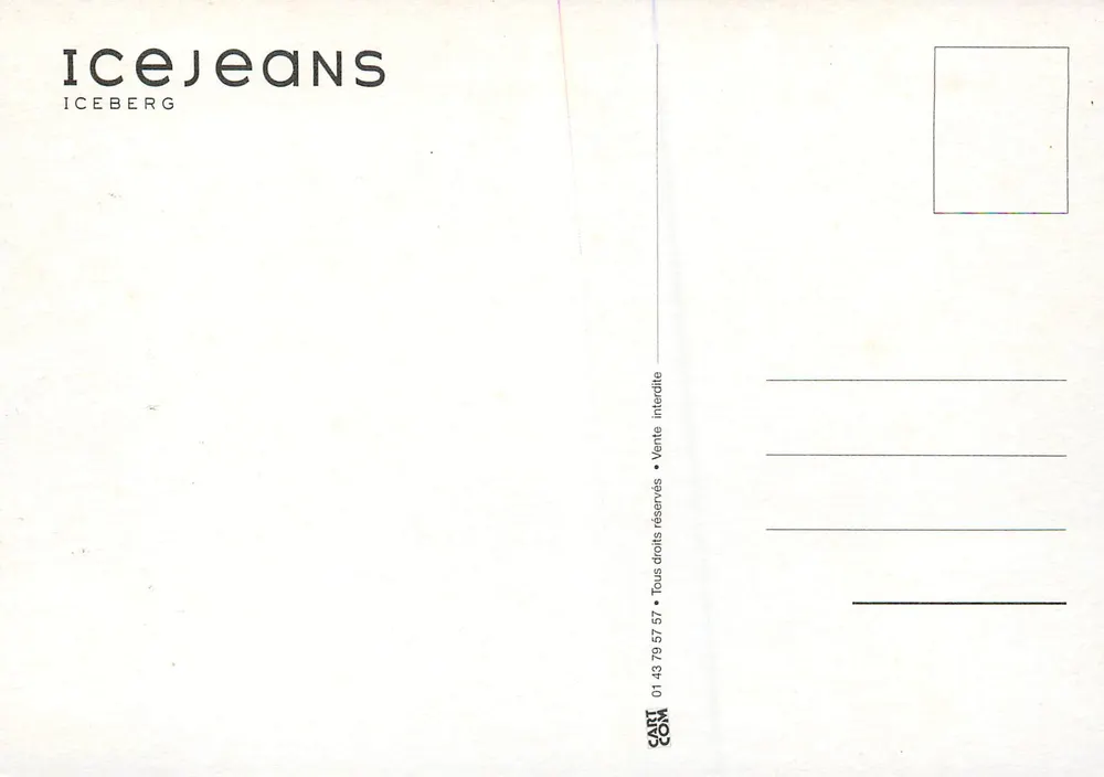 IceJeans — propaganda para Iceberg — Luna Pop - Verso