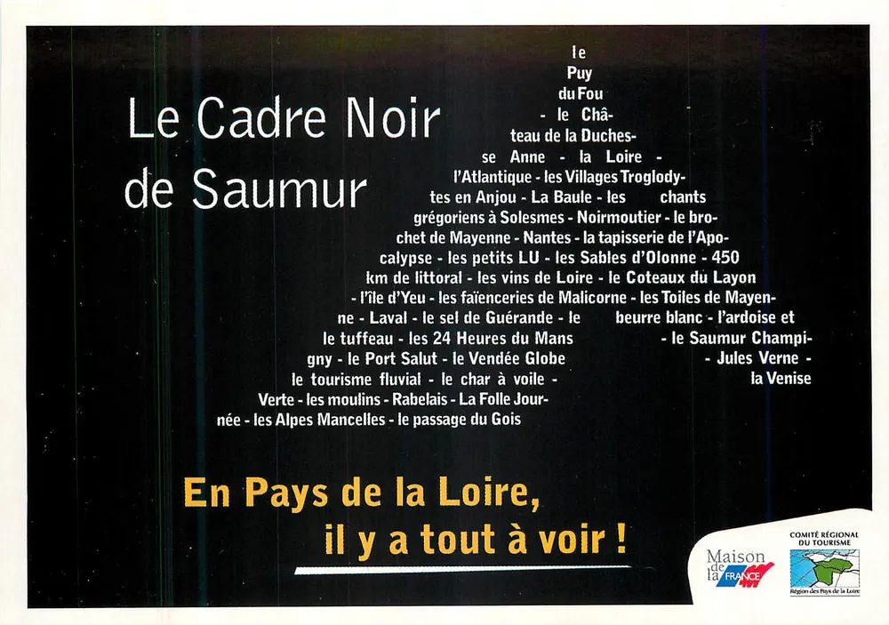 Le Cadre Noir de Saumur — Pays de la Loire — Regionaler Tourismusrat - Vorderseite