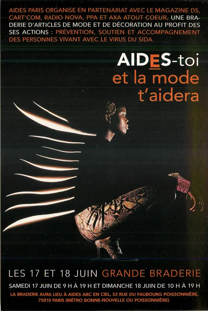 AIDES-TOI ET LA MODE T'AIDERÀ — Grande braderie à Paris — AIDES Paris et partenaires - Frente