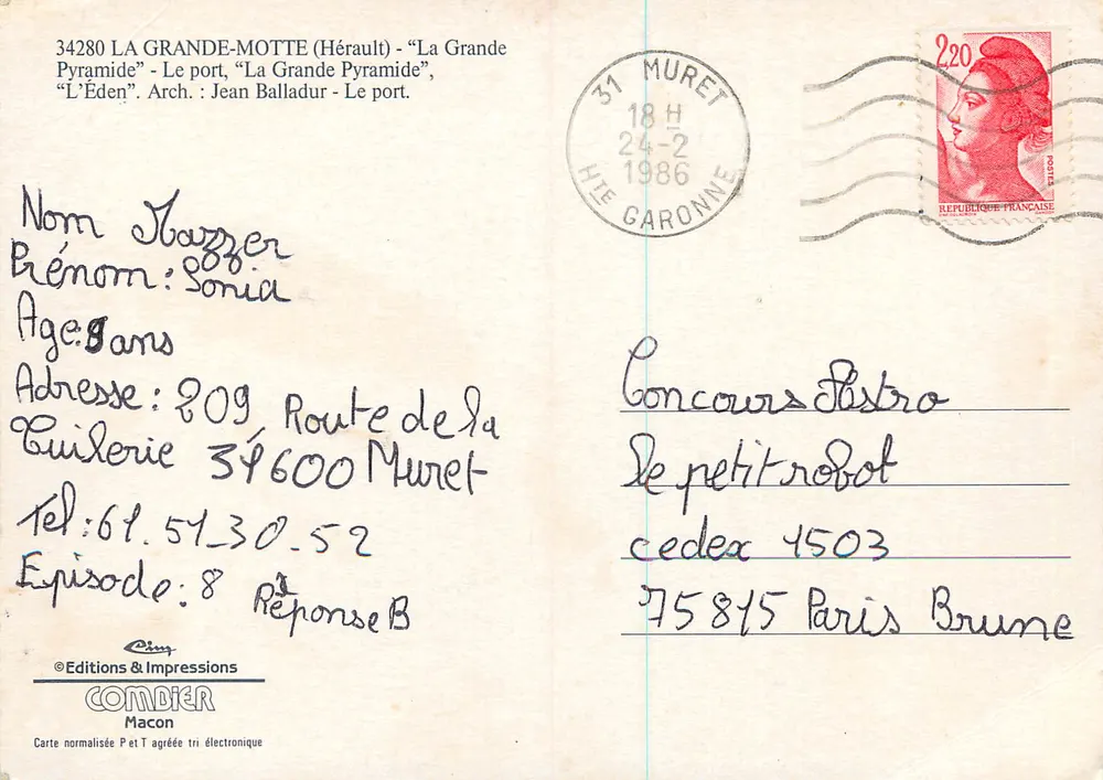 La Grande Motte — Pyramiden und Hafen — Éditions & Impressions Combier - Rückseite