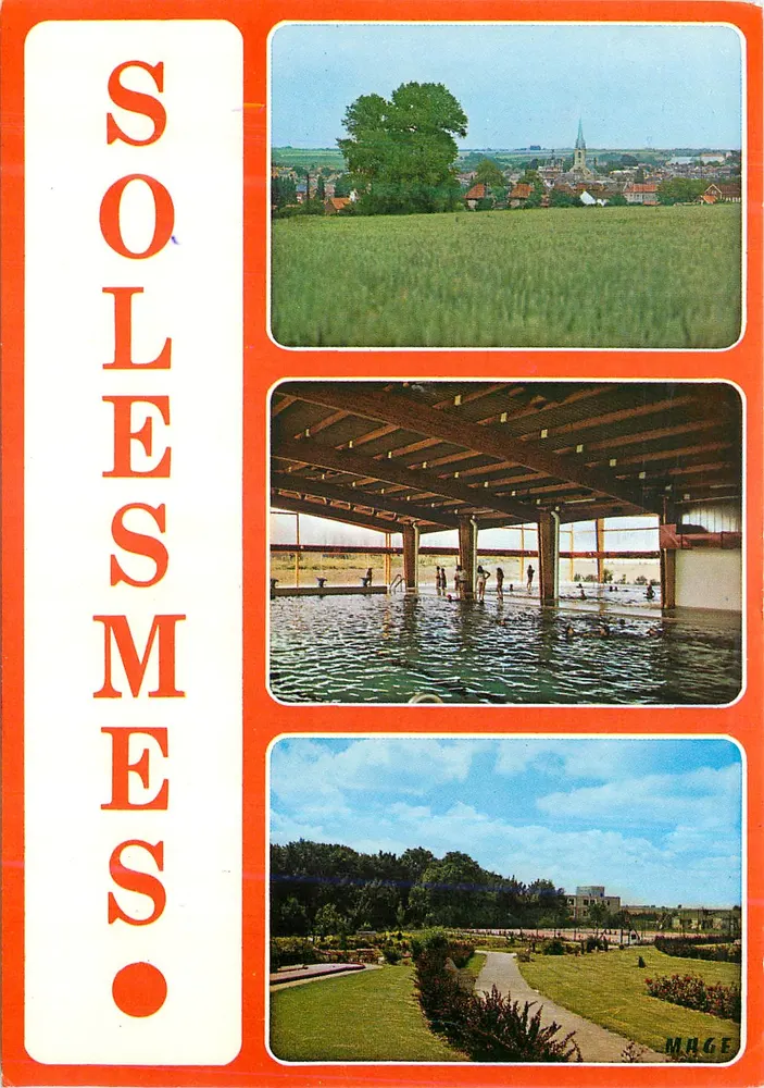 Solemses — Allgemeiner Blick - Das Schwimmbad - Tennis — Éditions MAGE - Vorderseite