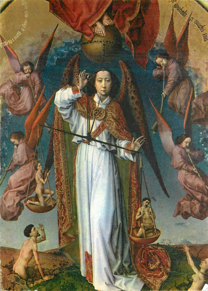 Le Jugement Dernier — Saint Michel — Éditions Abbaye d'Encaucat, N° 502 - Recto