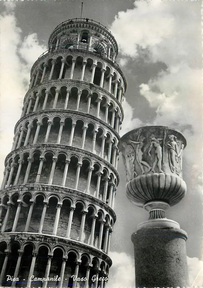 Pisa - Torre - Vaso Grego — Rip. Vietata - Frente