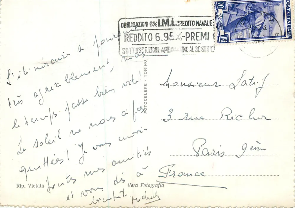 Pisa - Torre - Vaso Grego — Rip. Vietata - Verso