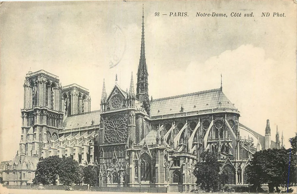 Paris - Notre-Dame, Lado sul — ND Phot. n°98 - Frente