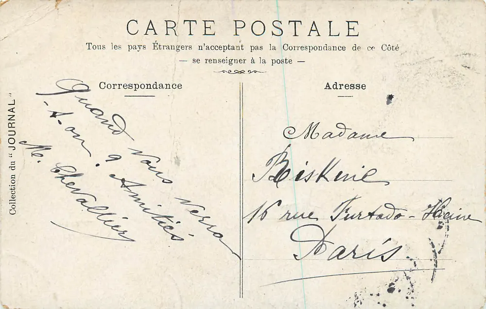 Hilles — Trianon — A Casa do Senhor — Editor: Coleção do «Journal» - Verso