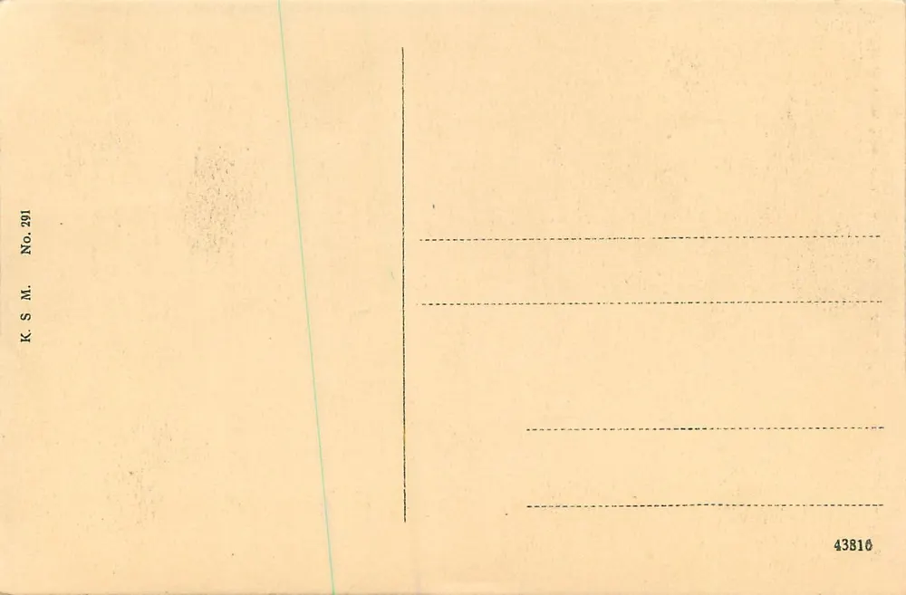 Germania on the National Monument — Niederwald — publisher K.S.M. no. 291 - Back