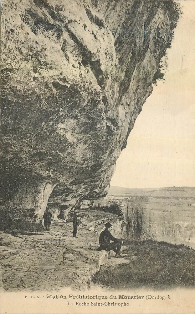Prähistorische Station von Moustier (Dordogne) — La Roche Saint-Christophe — P.D.S. (Verlag) - Vorderseite