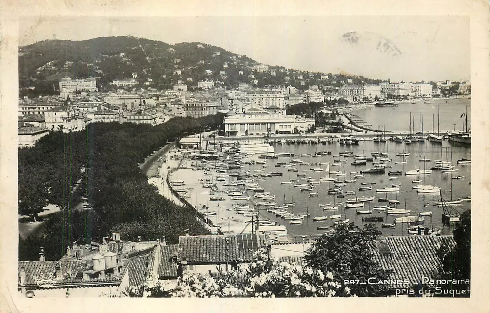 Cannes - Panorama tirado do Suquet — Edições Dart Munier, n° 297 - Frente
