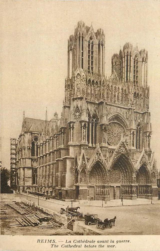 Reims — La Cathédrale avant la guerre — Édition Reims-Cathédrale - Recto