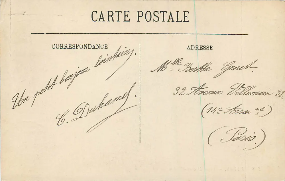 Reims — Place Drouet-d'Erlon — Éditeur LL, n° 228 - Verso