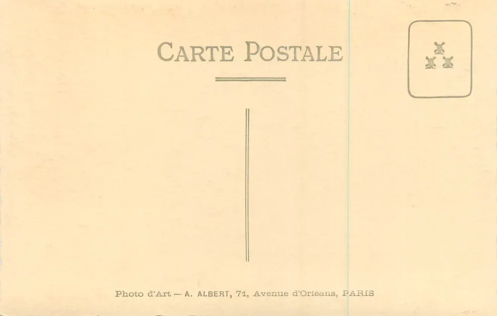 Jongen in mariniersuniform — Foto d'Arte — A. ALBERTI, 74, Avenue d'Orléans, PARIS - Achterkant