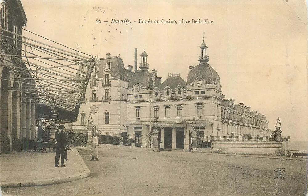 Biarritz — Entrée du Casino, place Belle-Vue — éditeur NANCY - Vorderseite