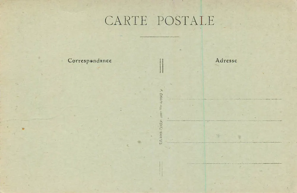 NANTES — A Porta Saint-Pierre e o Square de l'Evêché — Visé Nantes C. 227 - Verso