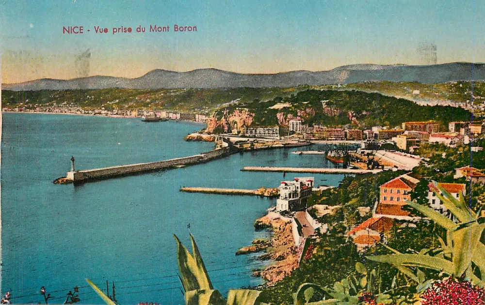 NICE - Vista tirada do Monte Boron — editor desconhecido, série não identificada - Frente