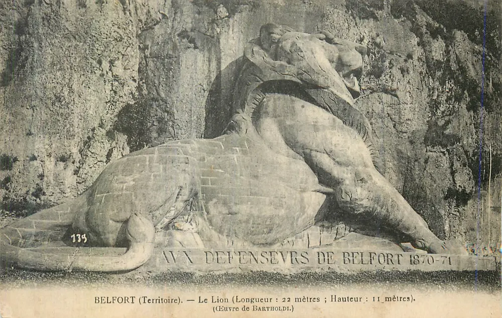 Belfort (Território) — O Leão, obra de Bartholdi — n°139 - Frente