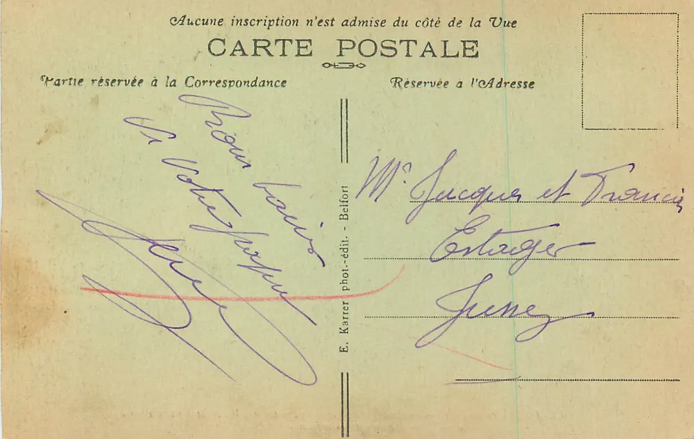 Belfort (Território) — O Leão, obra de Bartholdi — n°139 - Verso