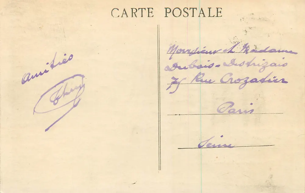 Saint-Point — Castelo de Lamartine — Moderno Masseu - Verso
